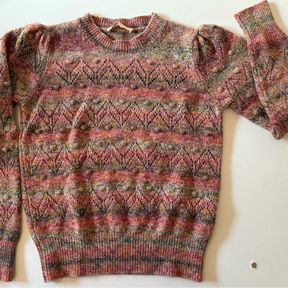 Vanessa Bruno 100% Italian Wool Sissi Popcorn Knit Sweater